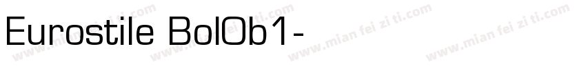 Eurostile Bol0b1字体转换